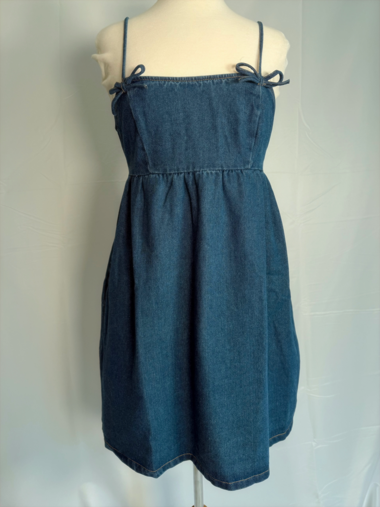 Denim Bow Dress