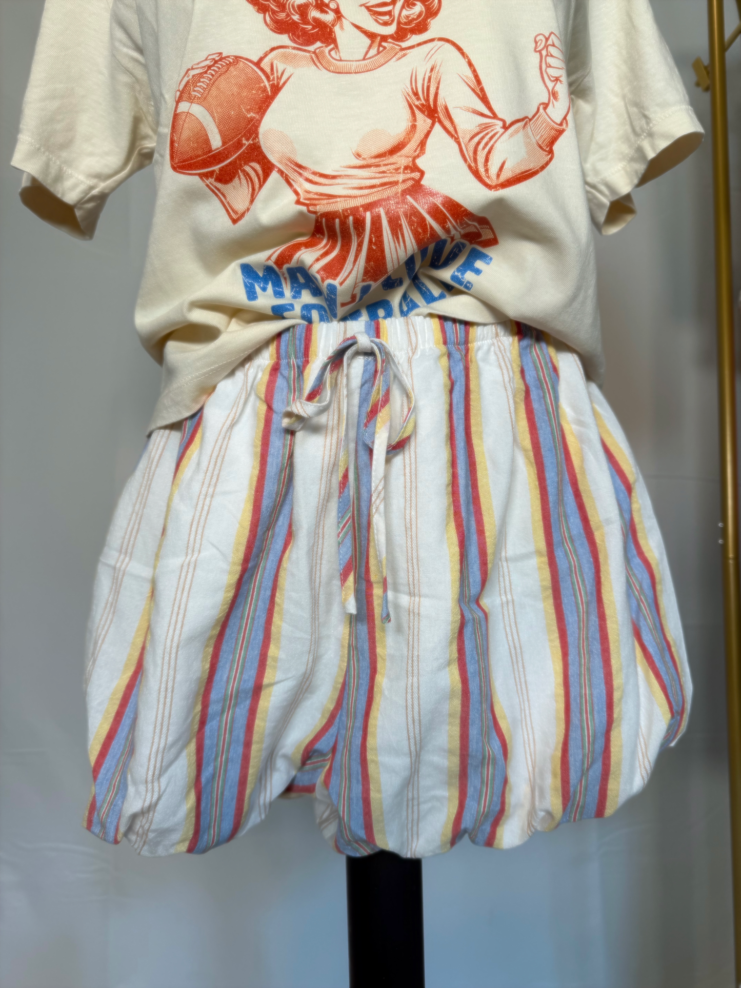 Striped Bloomer Shorts