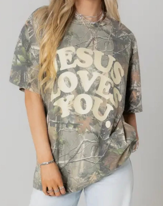 Jesus loves you camo.