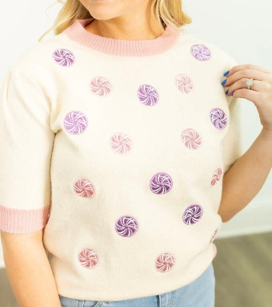 Peppermint sweater